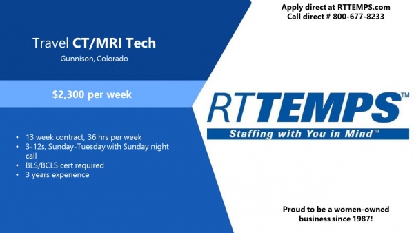 CT MRI Tech Gunnison CO