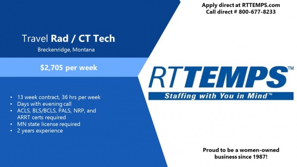 Rad CT Tech Breckenridge MN