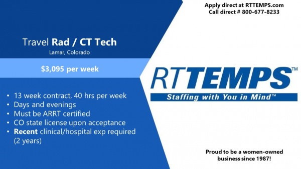 Rad CT Tech Lamar CO
